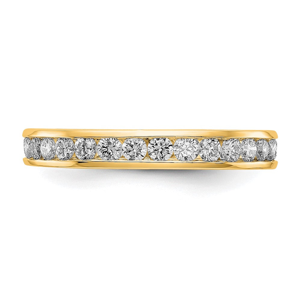 1 ct. Natürlicher Diamant Damen-Memoire-Ring aus 14K Gelbgold