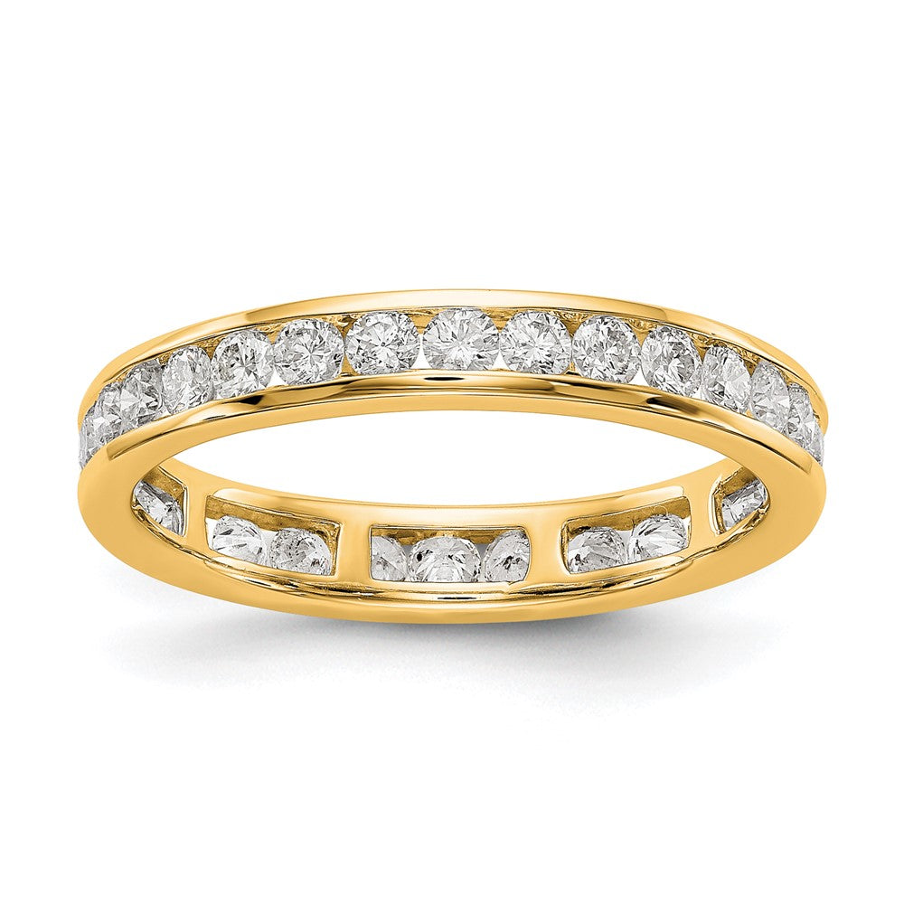 1 ct. Natürlicher Diamant Damen-Memoire-Ring aus 14K Gelbgold