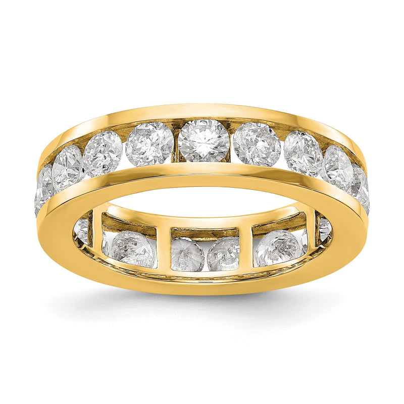 3 ct. Gesamtgewicht natürlicher Diamant Memoire-Ring für Damen in 14K Gelbgold