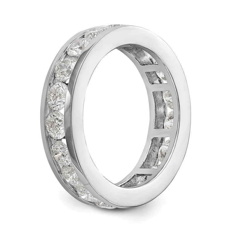 3 ct. Memoire-Ring mit natürlichen Diamanten aus 14K Weißgold für Damen