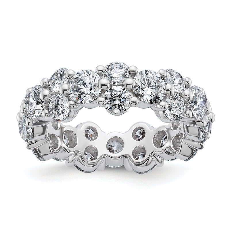 14K Weißgold True Origin Im Labor Gezüchtet Diamant Vs Def 3 1/5 Karat Größe 4 Memoire Ring