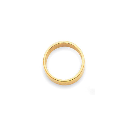 14K Gelbgold 2 mm leichter, flacher Ehering