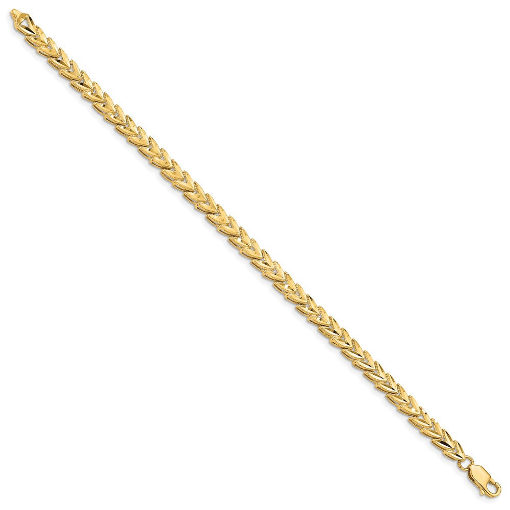 7 Zoll 14K Diamantiert Armband