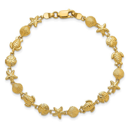 7 Zoll 14K Meer Leben Armband