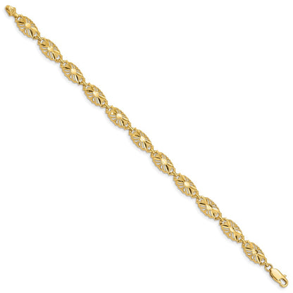 7 Zoll 14K Diamantiert Armband