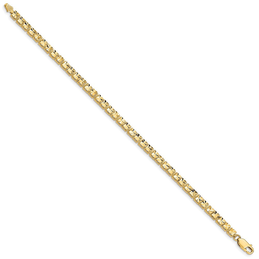 7.25 Zoll 14K Diamantiert Armband