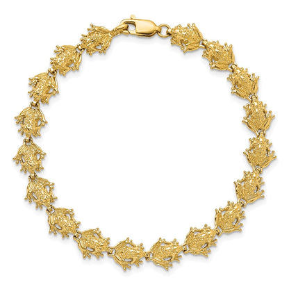 7.25 Zoll 14K Frosch Armband