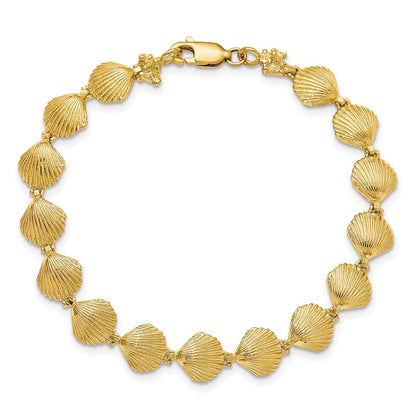 7 Zoll 14K Muschel Armband