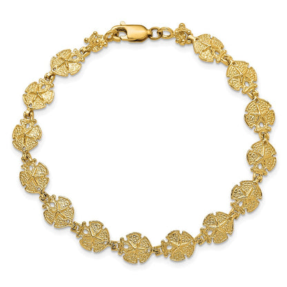 8 Zoll 14K Sand Dollar Armband