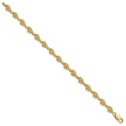 7 Zoll 14K Conch Muschel Armband