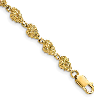7 Zoll 14K Conch Muschel Armband