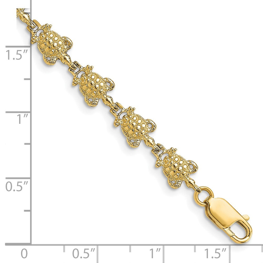7.25 Zoll 14K Schildkröte Armband
