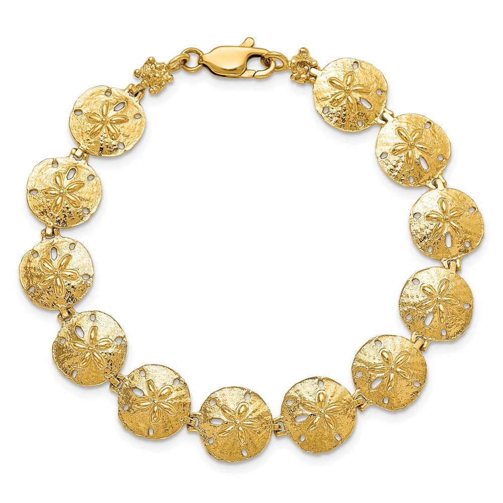7 Zoll 14K Sand Dollar Armband
