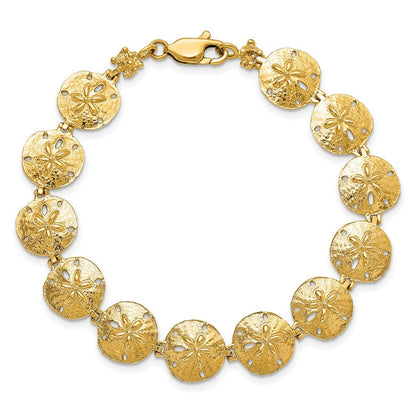 7 Zoll 14K Sand Dollar Armband