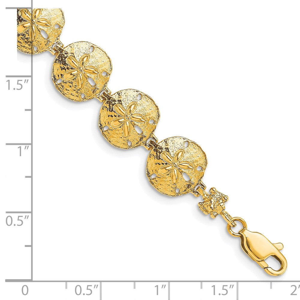 7 Zoll 14K Sand Dollar Armband