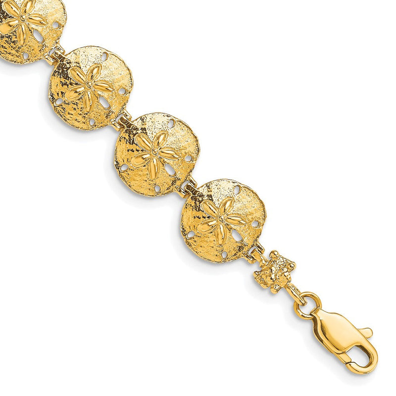 7 Zoll 14K Sand Dollar Armband