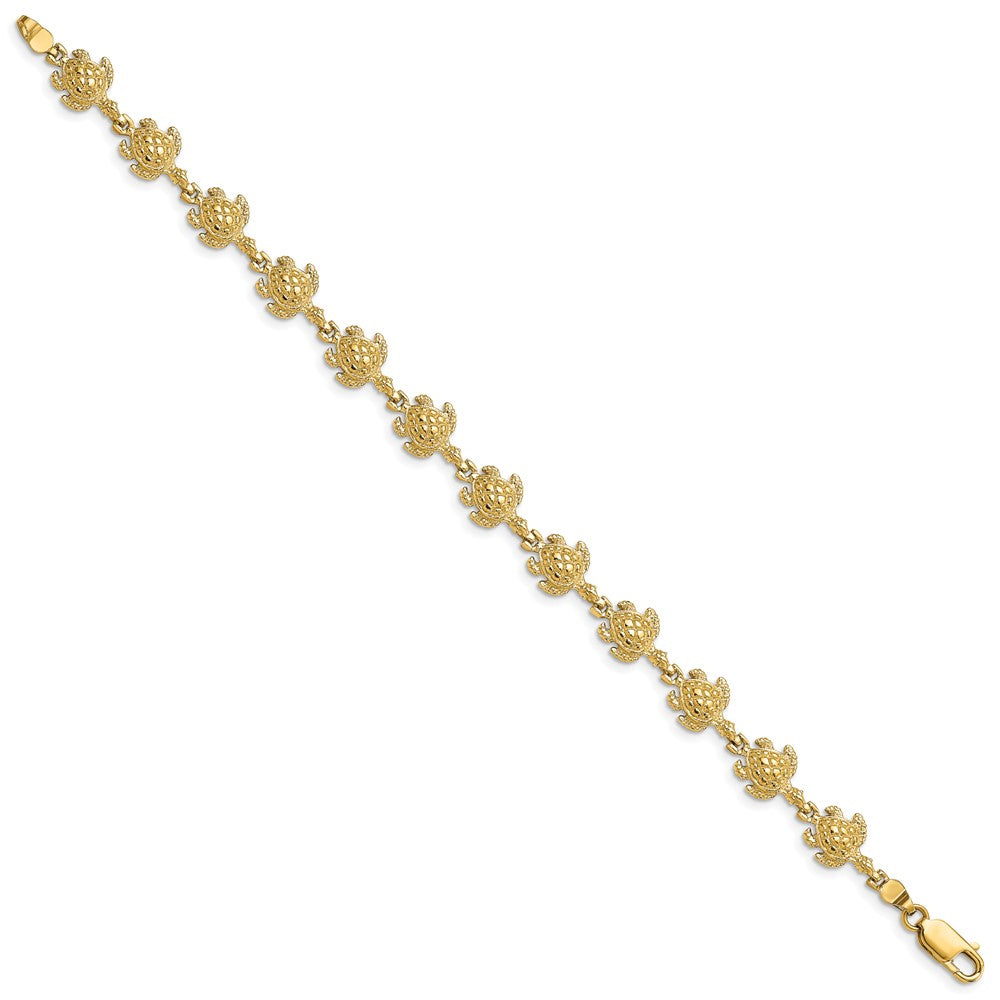 7 Zoll 14K Schildkröte Armband