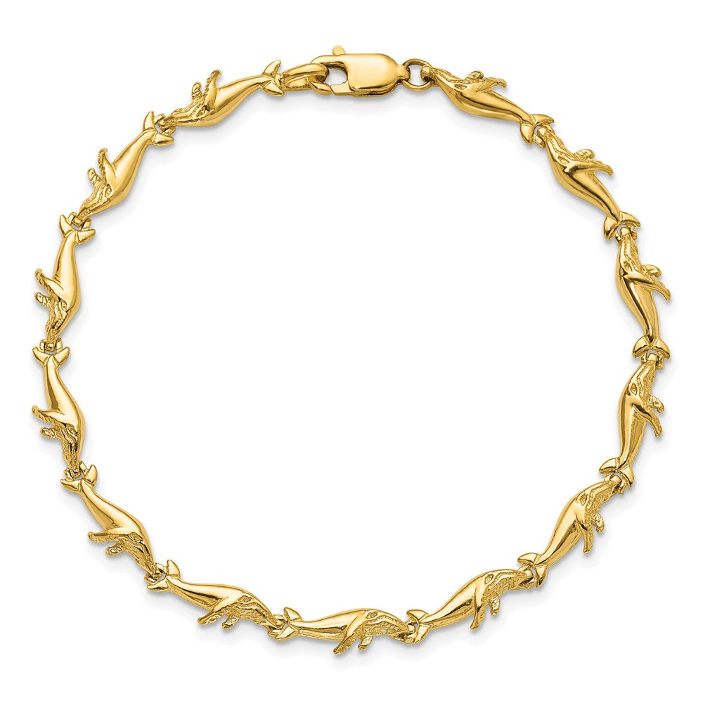 7.25 Zoll 14K Wal Armband