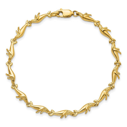 7.25 Zoll 14K Wal Armband