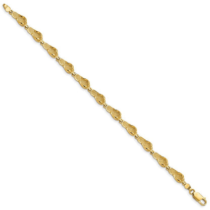 7 Zoll 14K Flip Flop Armband