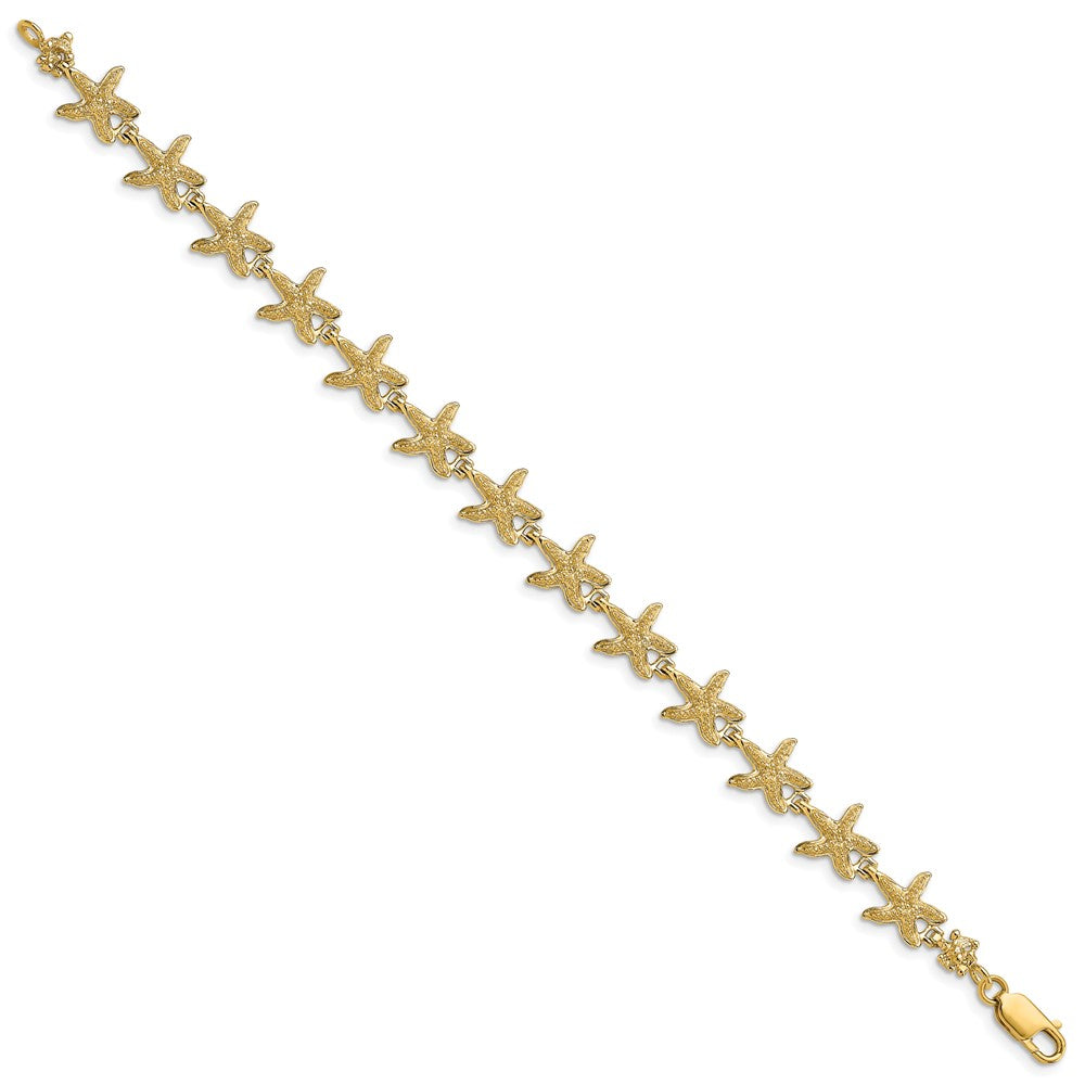 7.25 Zoll 14K Seestern Armband