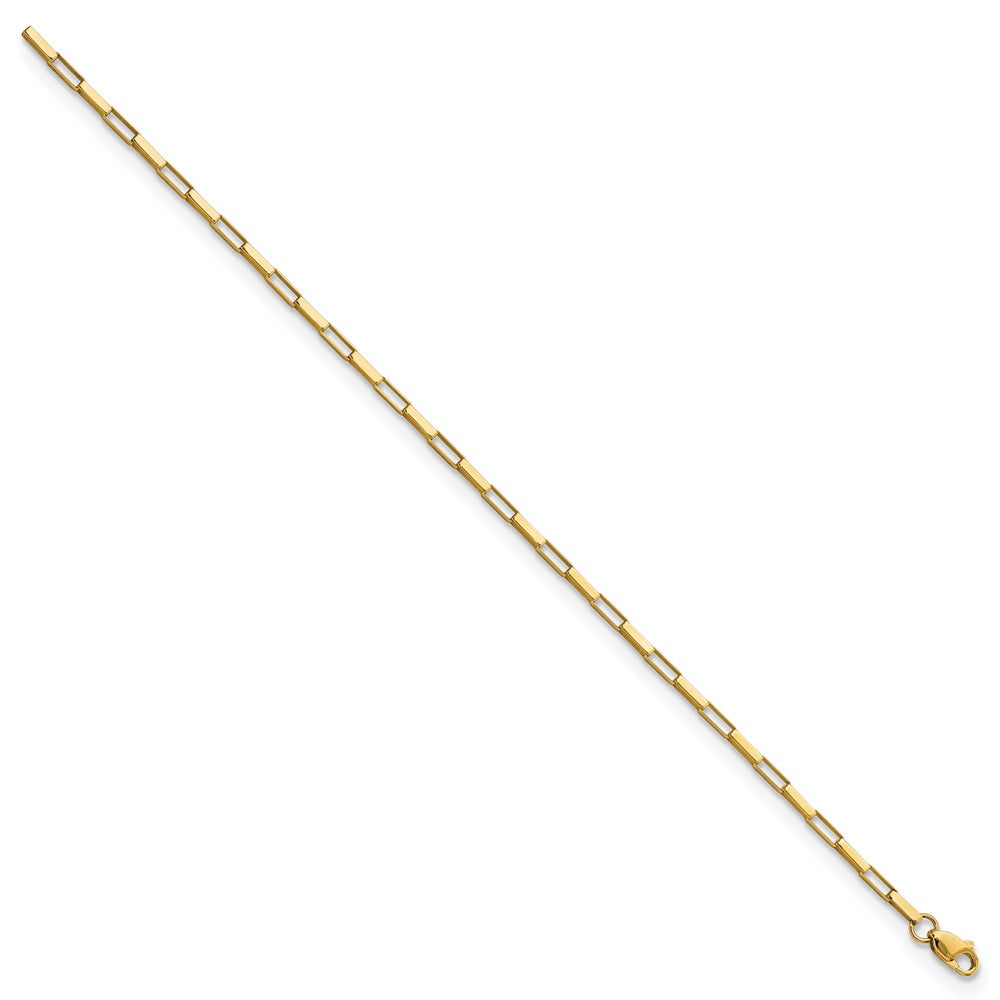 14K Gelbgold Poliert Fantasie Venezianer Knöpfe Gliederarmband