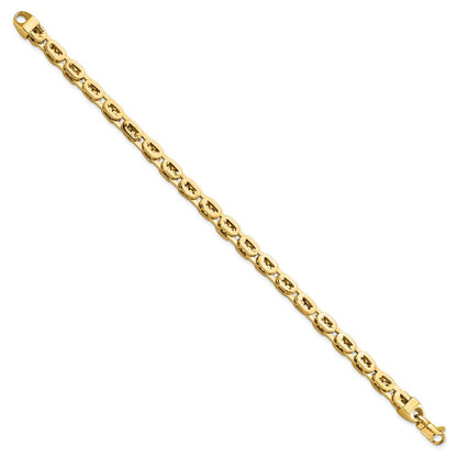 8 Zoll 14K Poliert Fantasieglieder Armband
