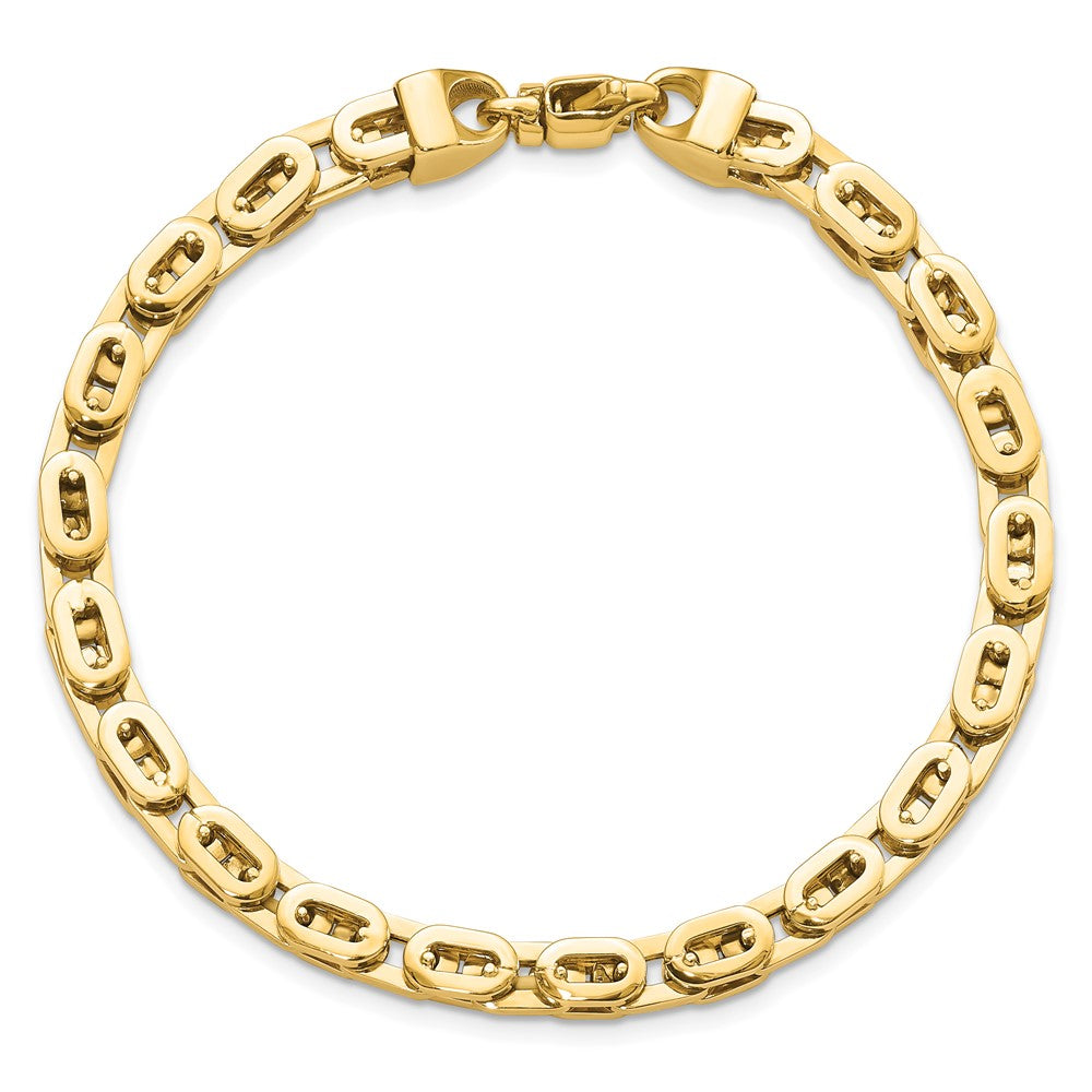 8 Zoll 14K Poliert Fantasieglieder Armband