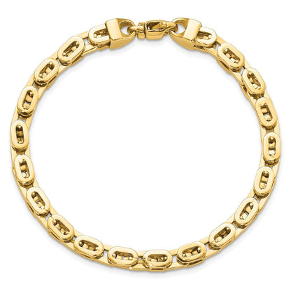 8 Zoll 14K Poliert Fantasieglieder Armband