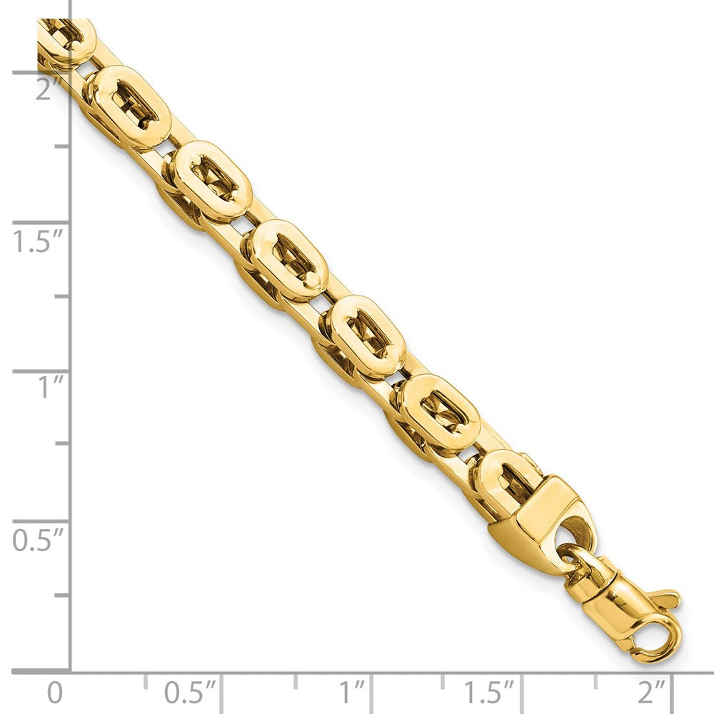8 Zoll 14K Poliert Fantasieglieder Armband