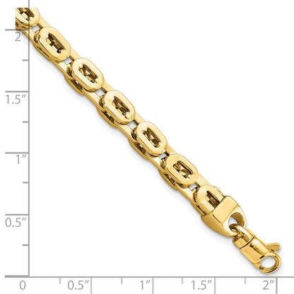 8 Zoll 14K Poliert Fantasieglieder Armband