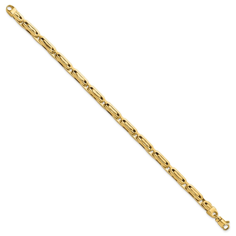 8.25 Zoll 14K Poliert Fantasieglieder Armband