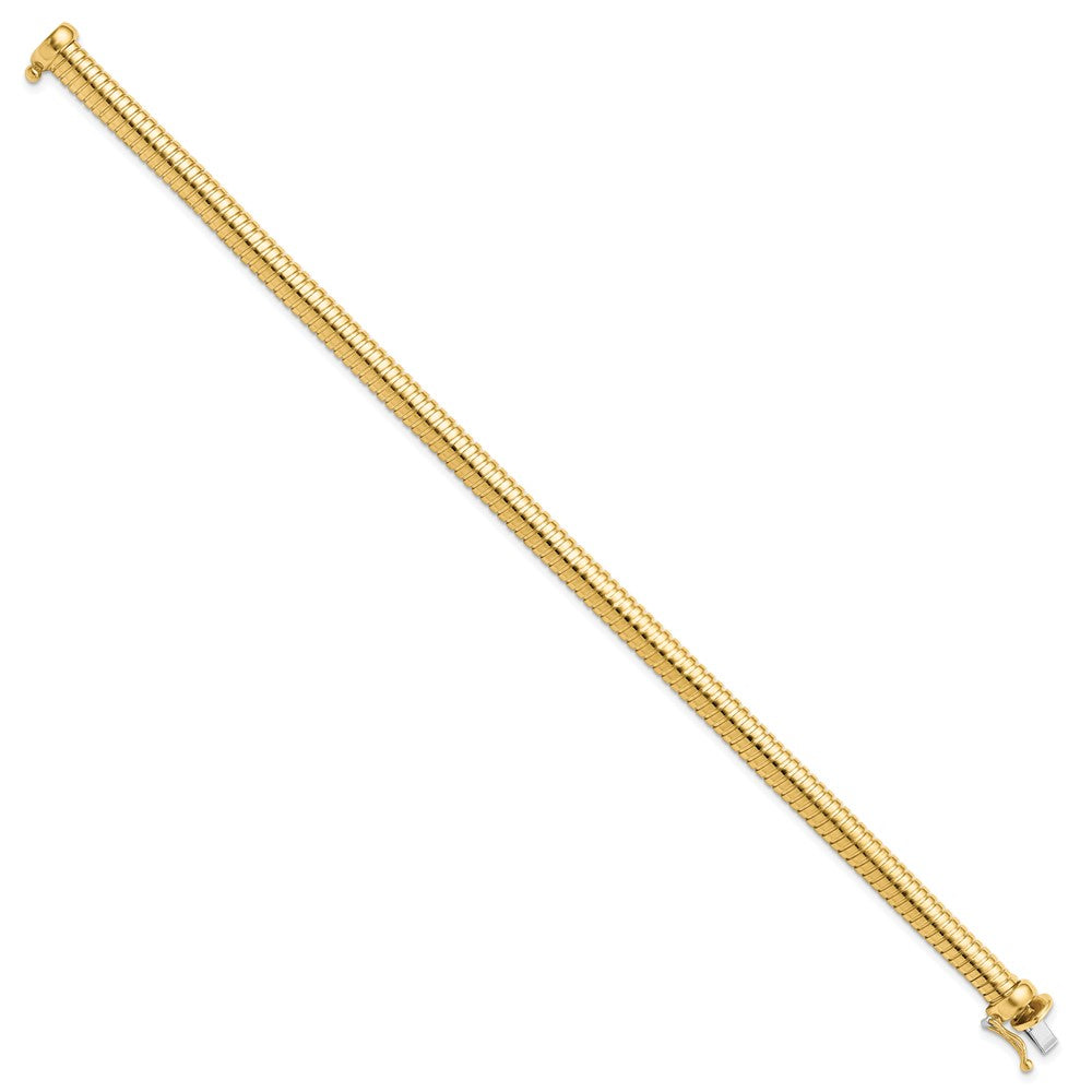 7.5 Zoll 14K Poliert Fantasieglieder Armband
