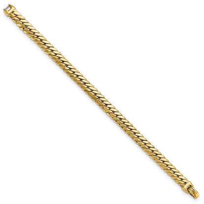 14K Gelbgold Groß Schlange Gliederarmband