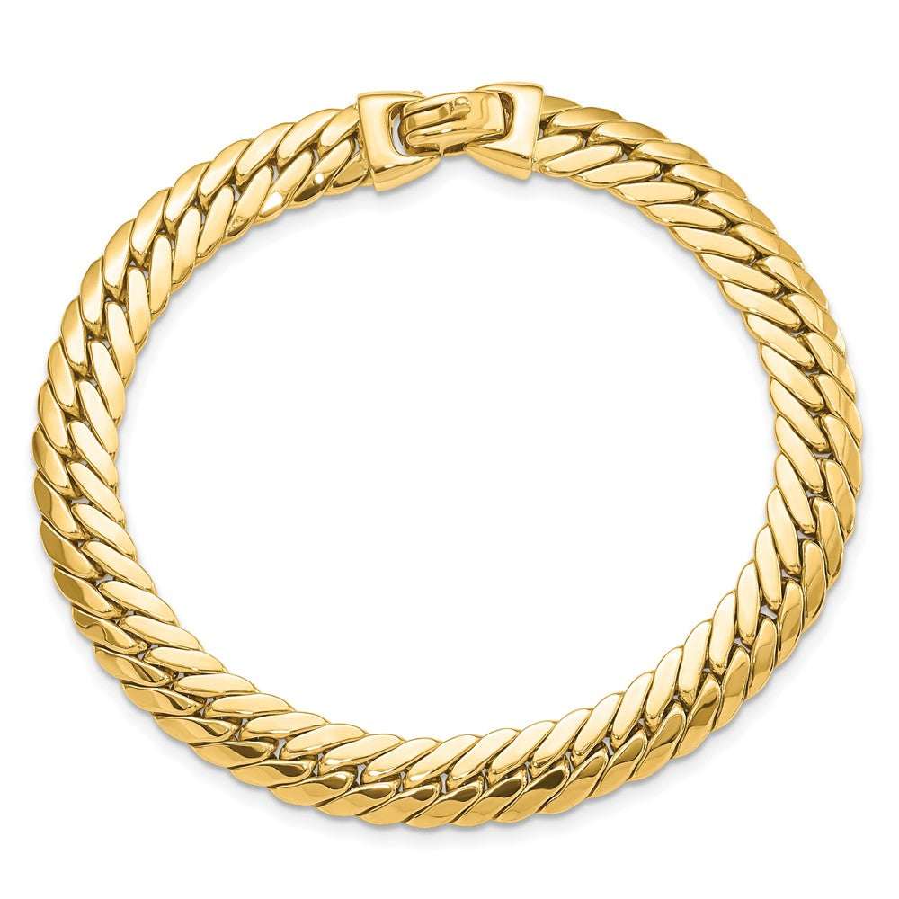14K Gelbgold Groß Schlange Gliederarmband