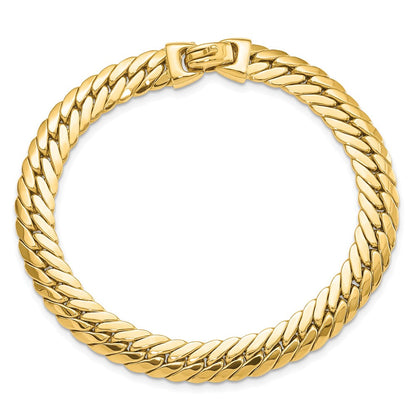 14K Gelbgold Groß Schlange Gliederarmband