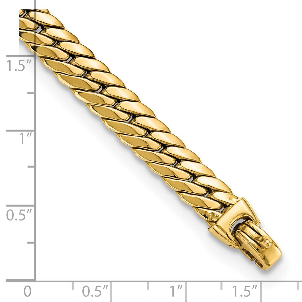 14K Gelbgold Groß Schlange Gliederarmband