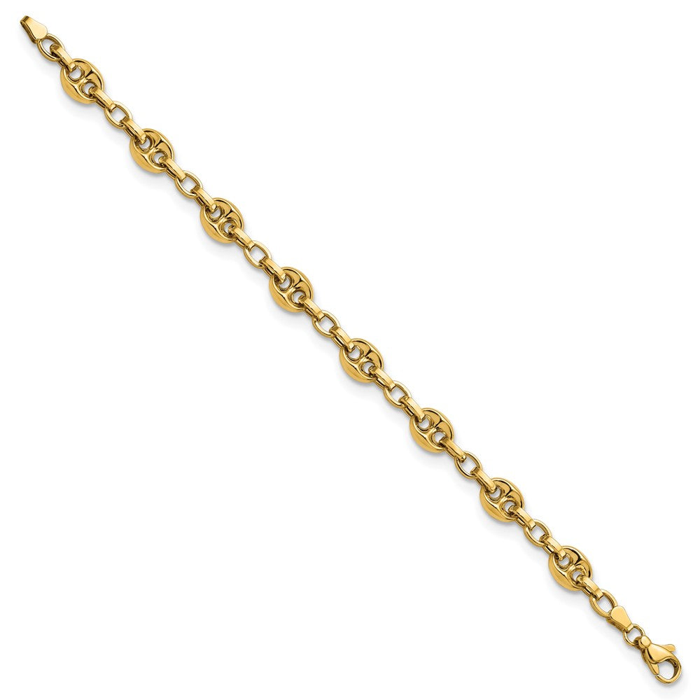 7.75 Zoll 14K Poliert Fantasieglieder 7.75 Zoll Armband