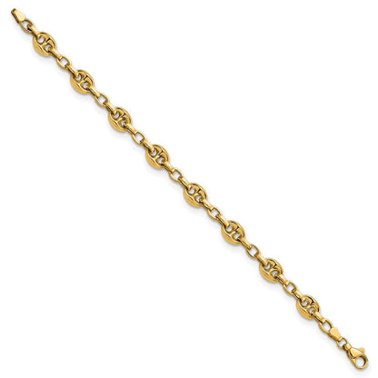 7.75 Zoll 14K Poliert Fantasieglieder 7.75 Zoll Armband