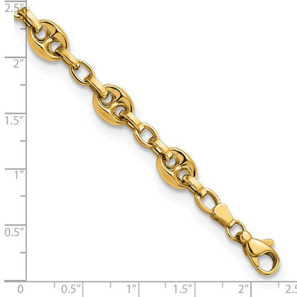 7.75 Zoll 14K Poliert Fantasieglieder 7.75 Zoll Armband