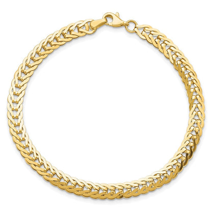14K Gelbgold Poliert Fantasieglieder Gliederarmband