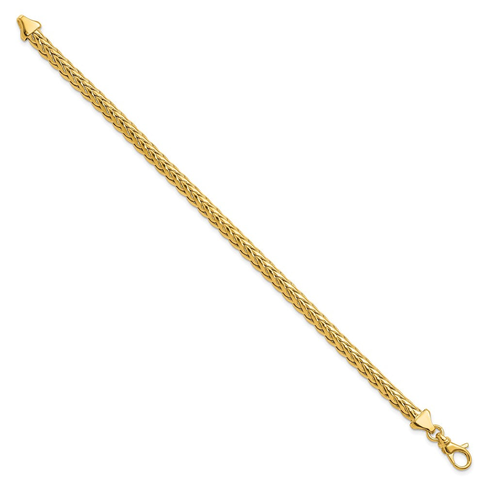 14K Gelbgold Poliert Fantasieglieder Gliederarmband