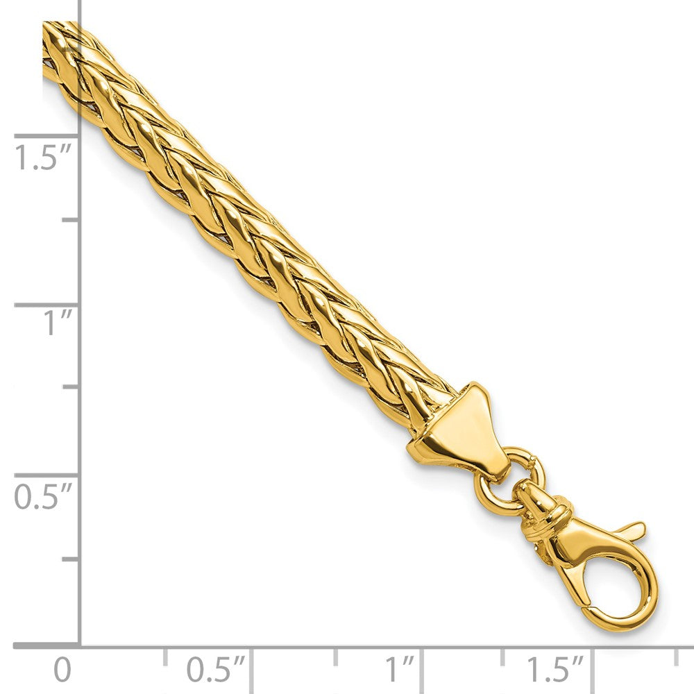 14K Gelbgold Poliert Fantasieglieder Gliederarmband