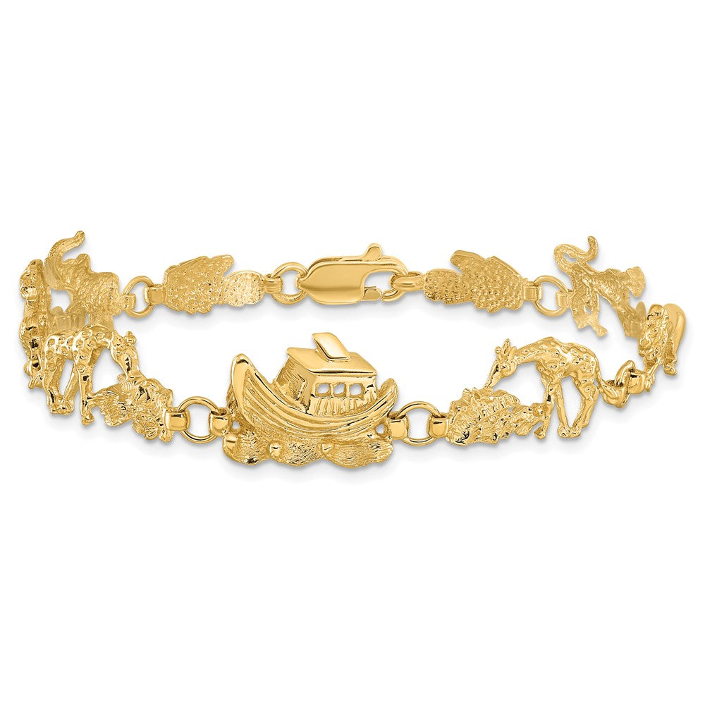 7 Zoll 14K Noah Ark Armband