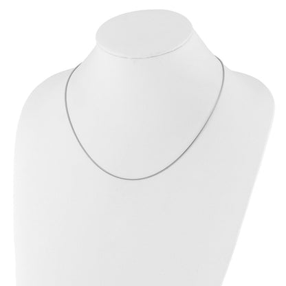 Sterlingsilber Verstellbar 1.1mm Schlange Halskette