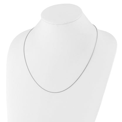 Sterlingsilber Verstellbar 1.1mm Schlange Halskette