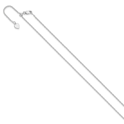 Sterlingsilber Verstellbar 1.4mm Ankerkette Halskette