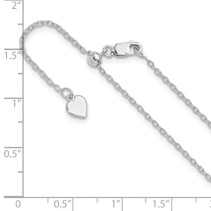 Sterlingsilber Verstellbar 1.4mm Ankerkette Halskette
