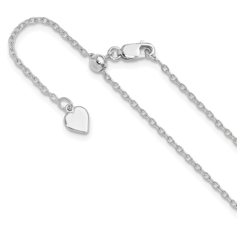 Sterlingsilber Verstellbar 1.4mm Ankerkette Halskette