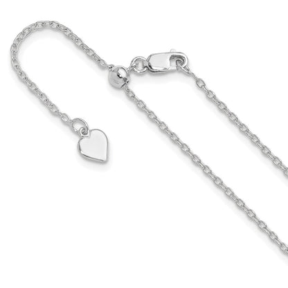 Sterlingsilber Verstellbar 1.4mm Ankerkette Halskette